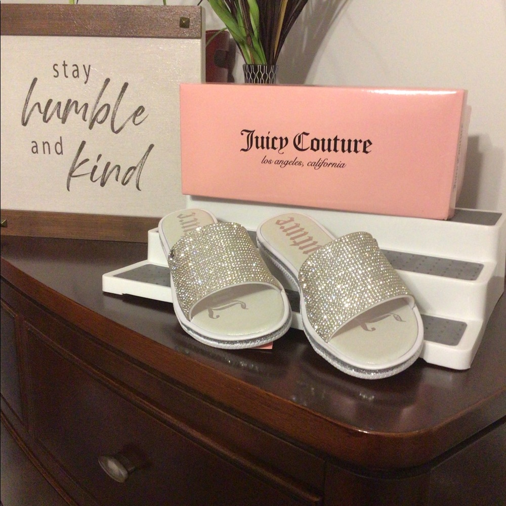 Juicy Couture Beaded Slide Sandal
